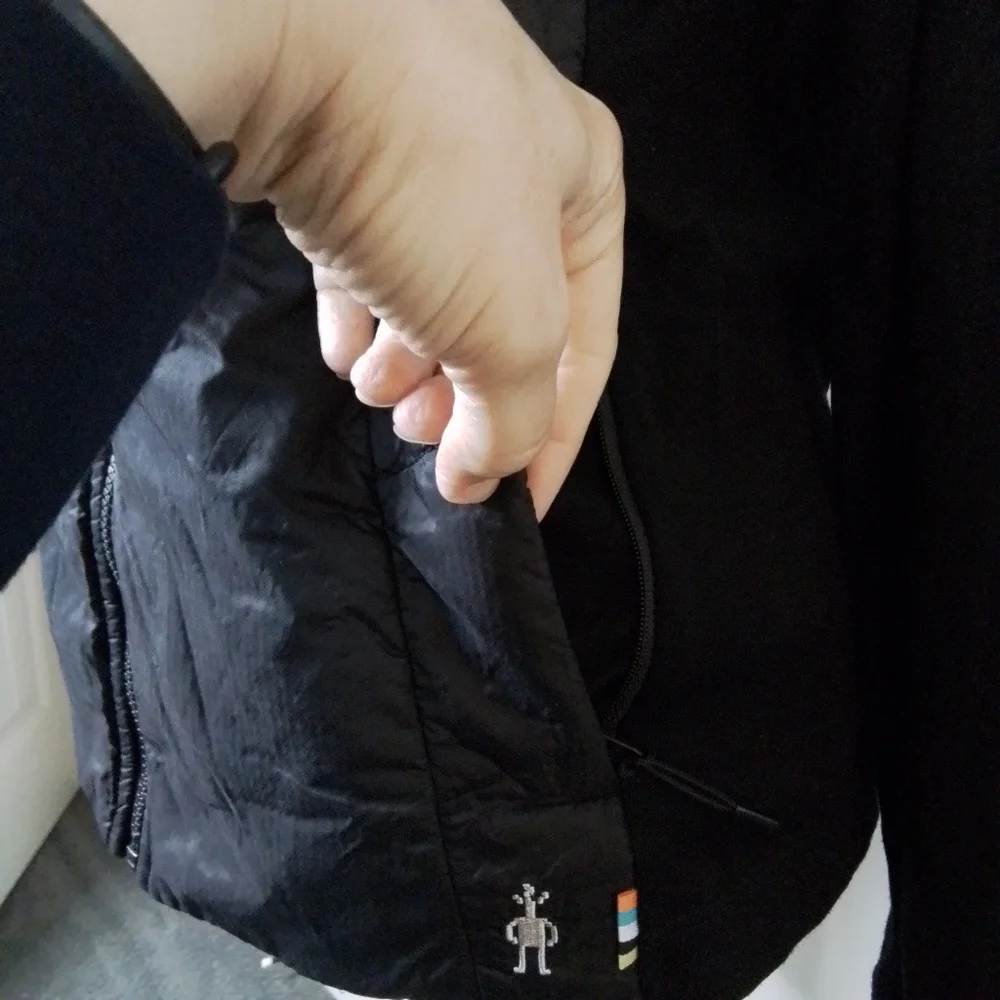 Smartwool Smartloft Hybrid Full-Zip Outdoor Performance Jacket Black - M - Picture 8 of 13